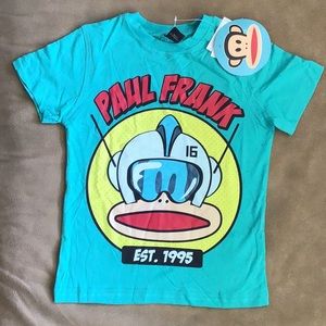 Kids Paul Frank Teal Green Graphic T-shirt
